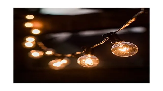 black corded globe string lights indoor