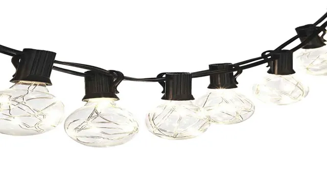 indoor bistro string lighting