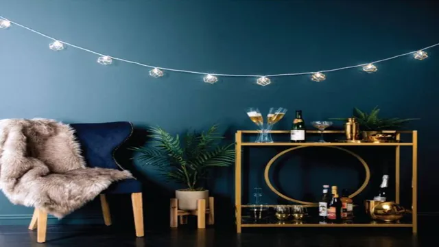 living room indoor string lights