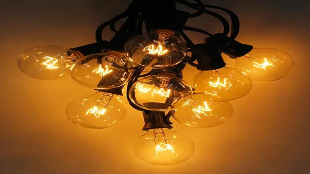 white globe string lights indoor