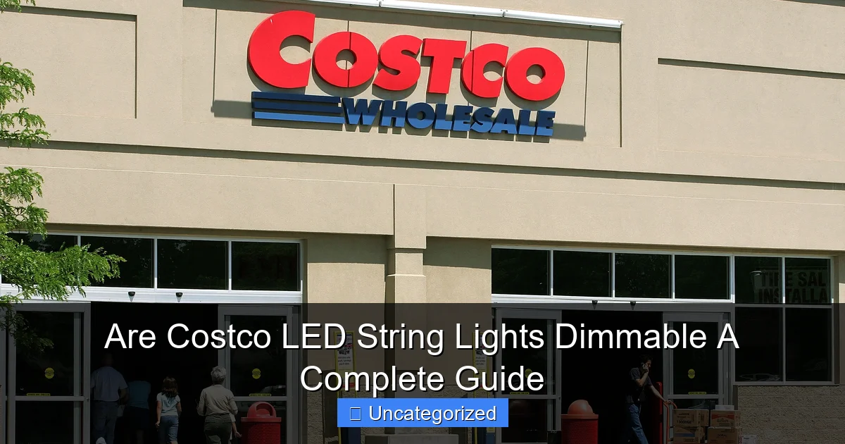 Are Costco LED String Lights Dimmable A Complete Guide