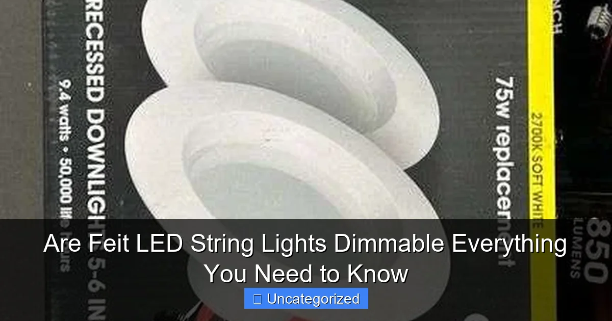 Are Feit LED String Lights Dimmable Everything You Need to Know