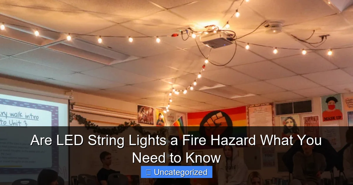 Are LED String Lights a Fire Hazard What You Need to Know