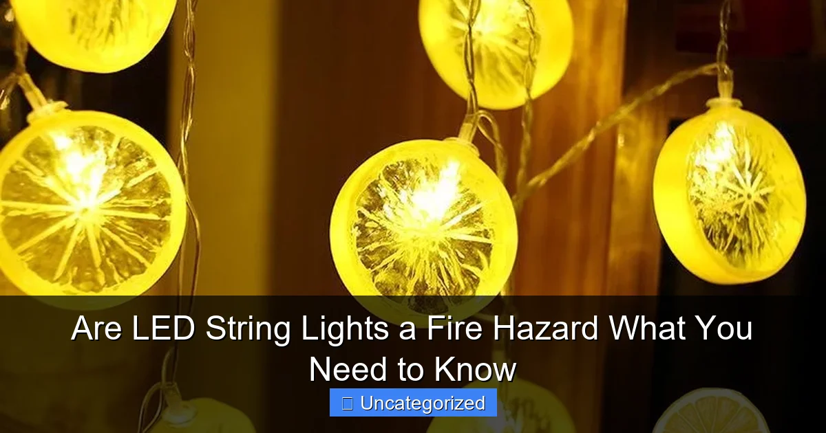 Are LED String Lights a Fire Hazard What You Need to Know