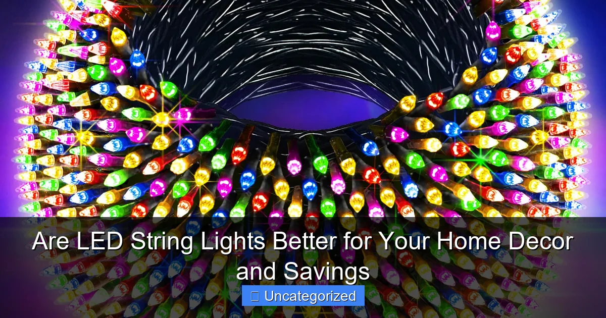 Are LED String Lights Better for Your Home Decor and Savings