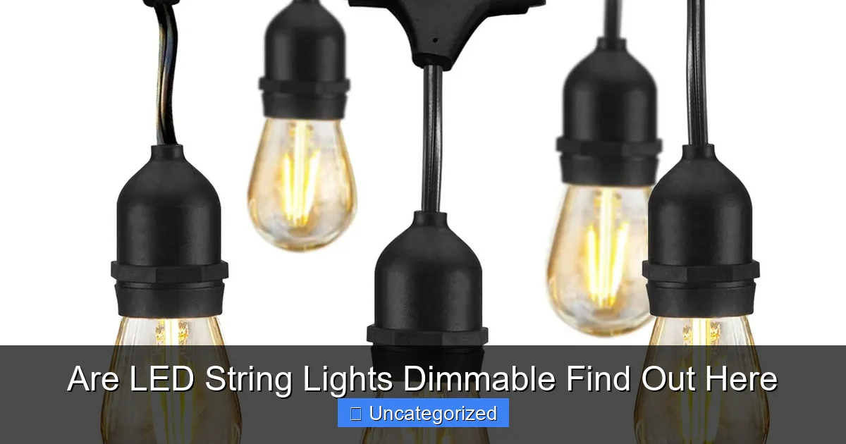 Are LED String Lights Dimmable Find Out Here