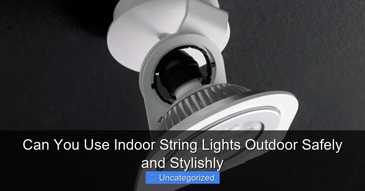 Can You Use Indoor String Lights Outdoor Safely and Stylishly