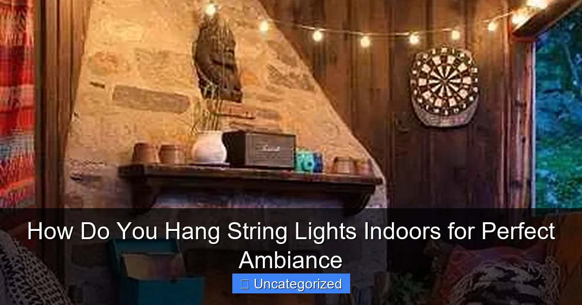 How Do You Hang String Lights Indoors for Perfect Ambiance