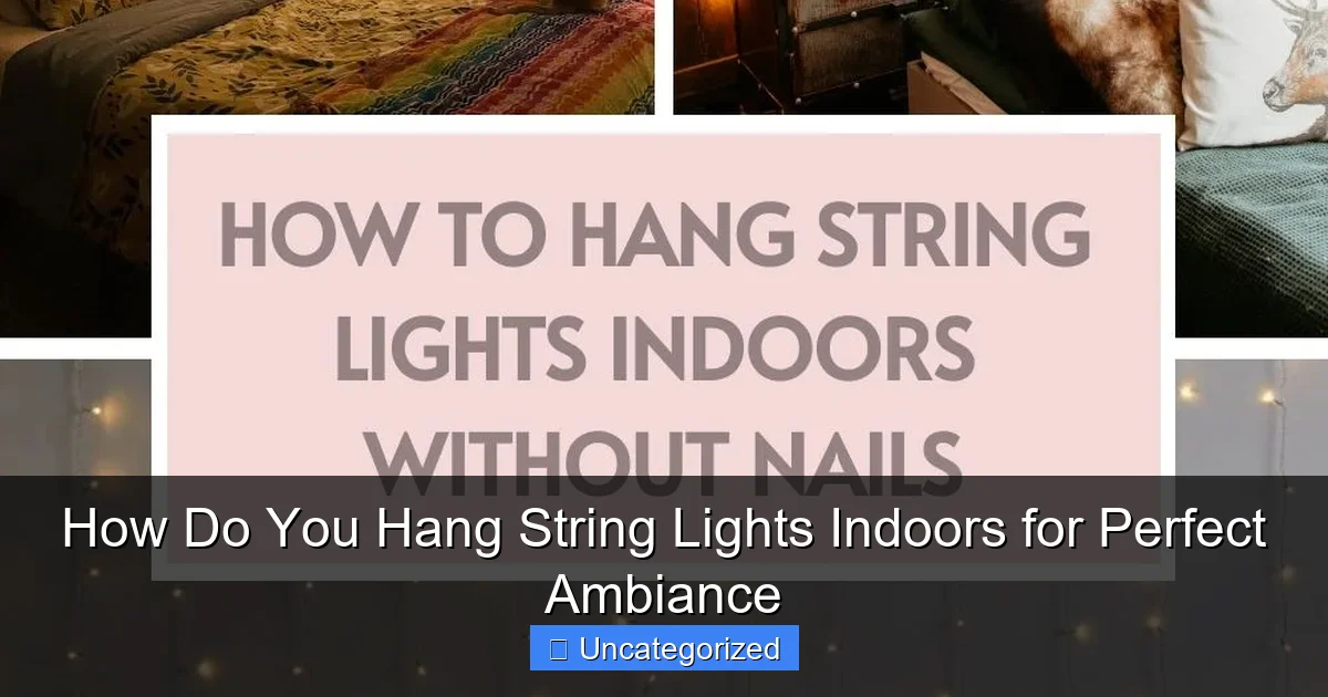 How Do You Hang String Lights Indoors for Perfect Ambiance
