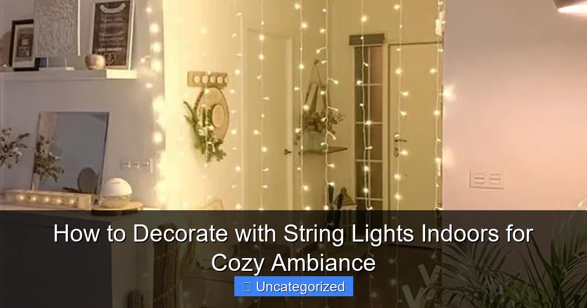 How to Decorate with String Lights Indoors for Cozy Ambiance