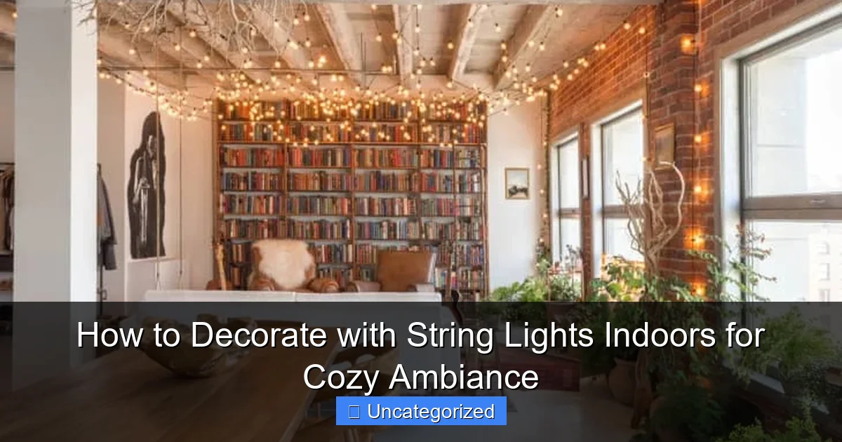How to Decorate with String Lights Indoors for Cozy Ambiance
