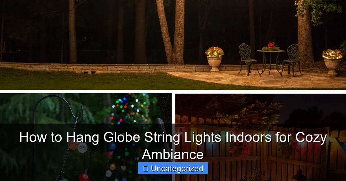 How to Hang Globe String Lights Indoors for Cozy Ambiance