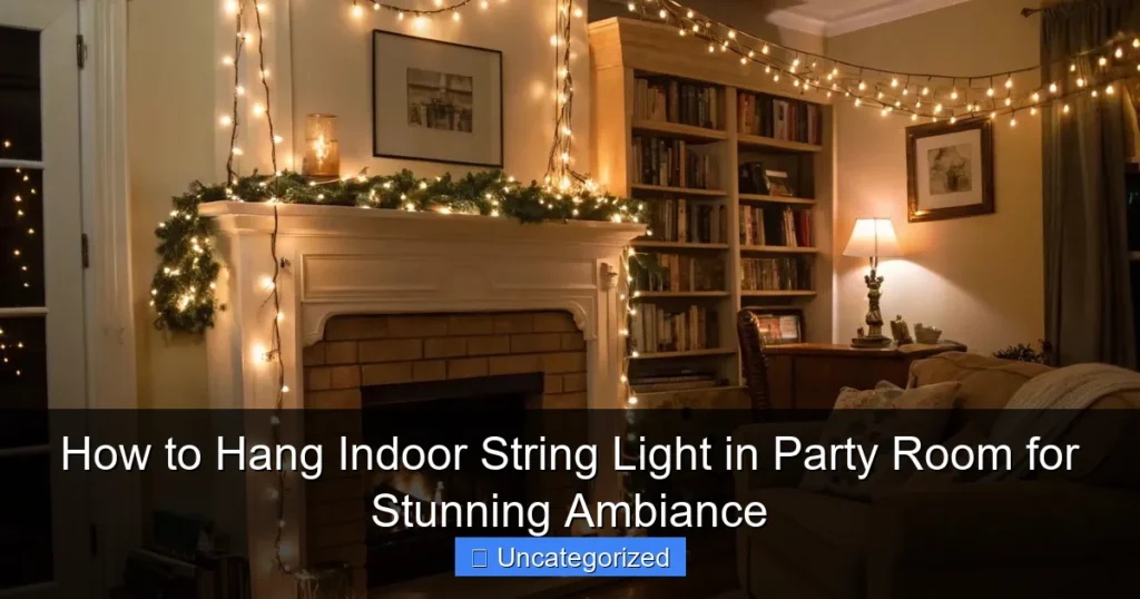 How to Hang Indoor String Light in Party Room for Stunning Ambiance