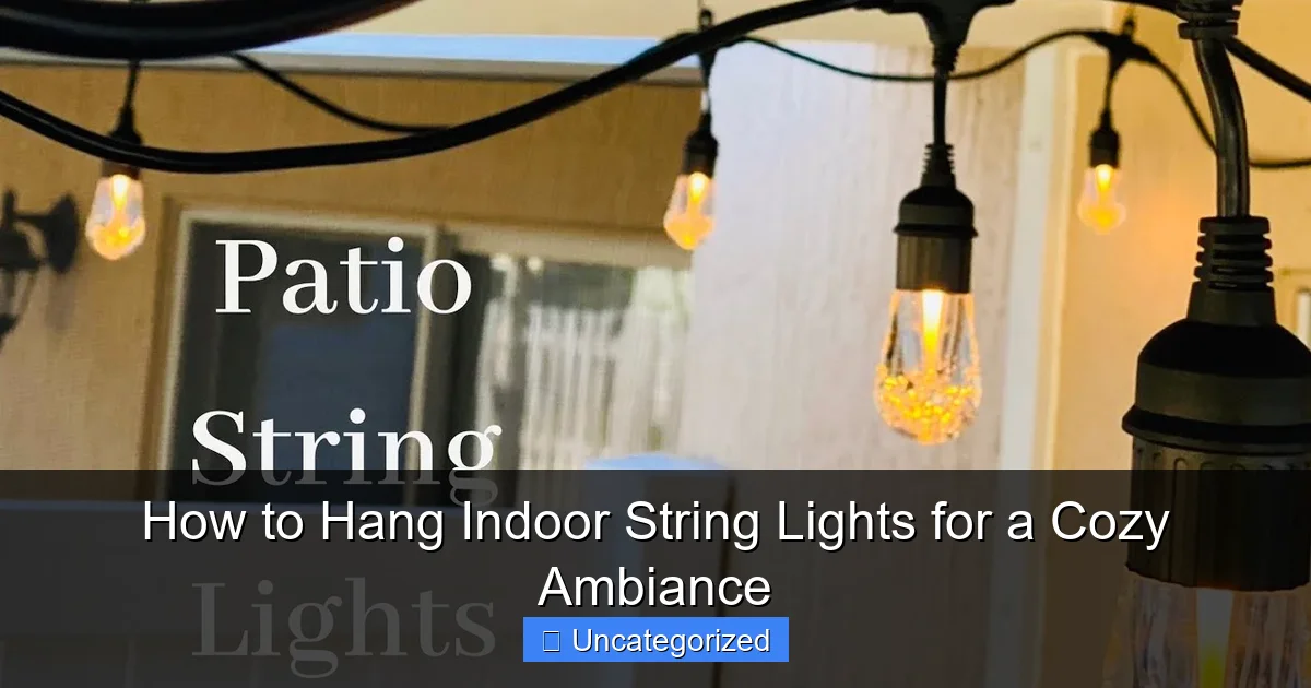 How to Hang Indoor String Lights for a Cozy Ambiance