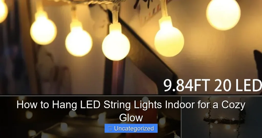How to Hang LED String Lights Indoor for a Cozy Glow