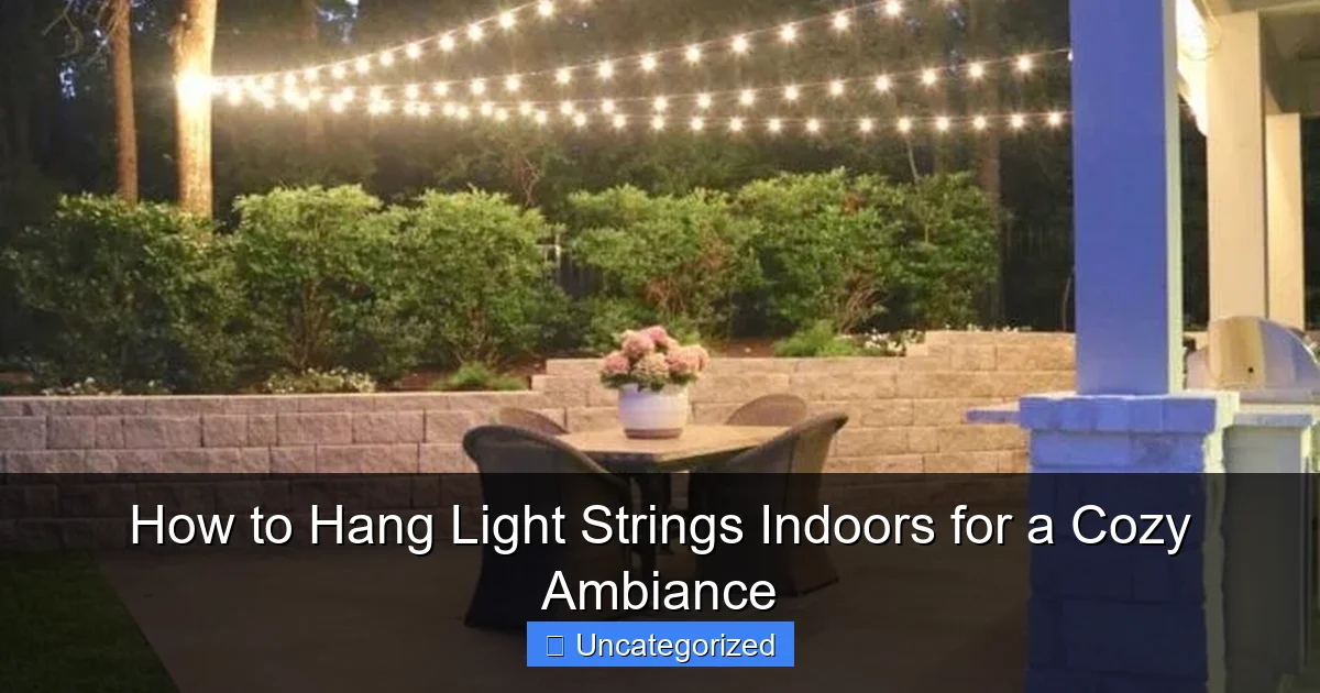 How to Hang Light Strings Indoors for a Cozy Ambiance