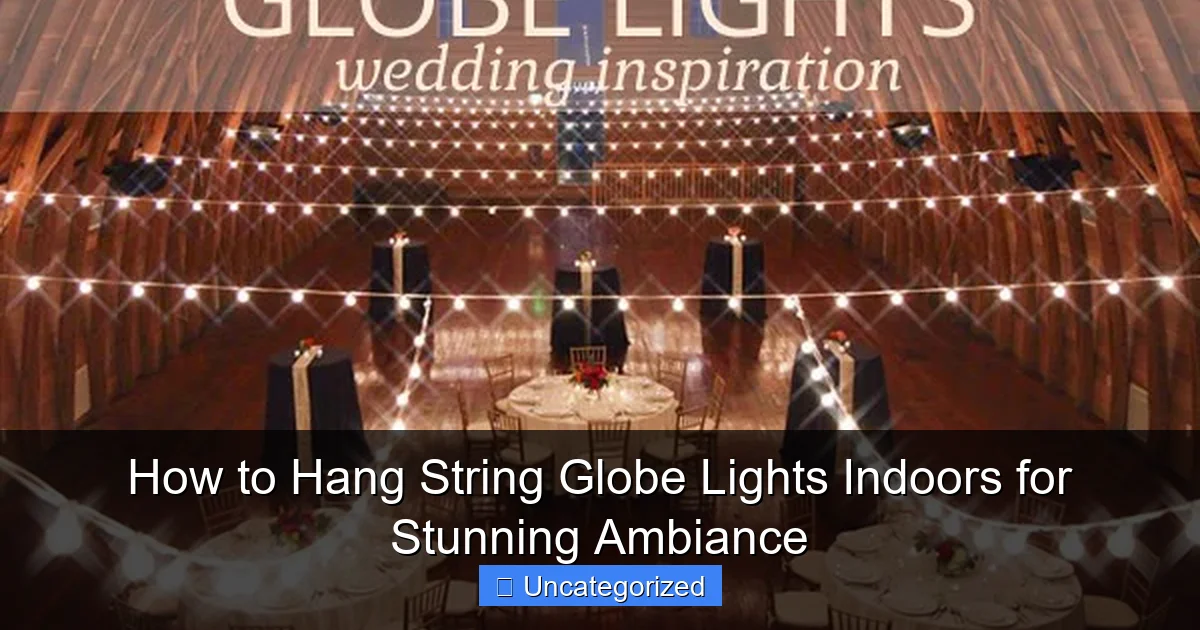 How to Hang String Globe Lights Indoors for Stunning Ambiance