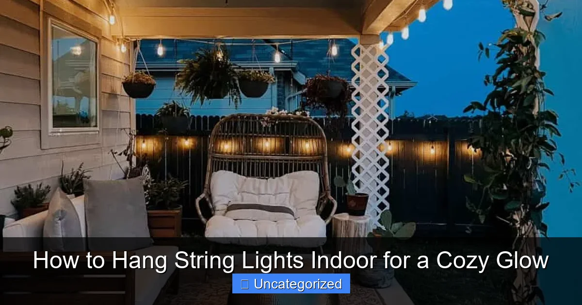 How to Hang String Lights Indoor for a Cozy Glow