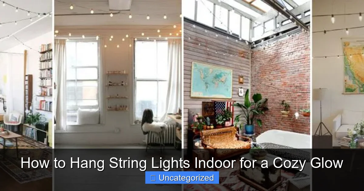 How to Hang String Lights Indoor for a Cozy Glow