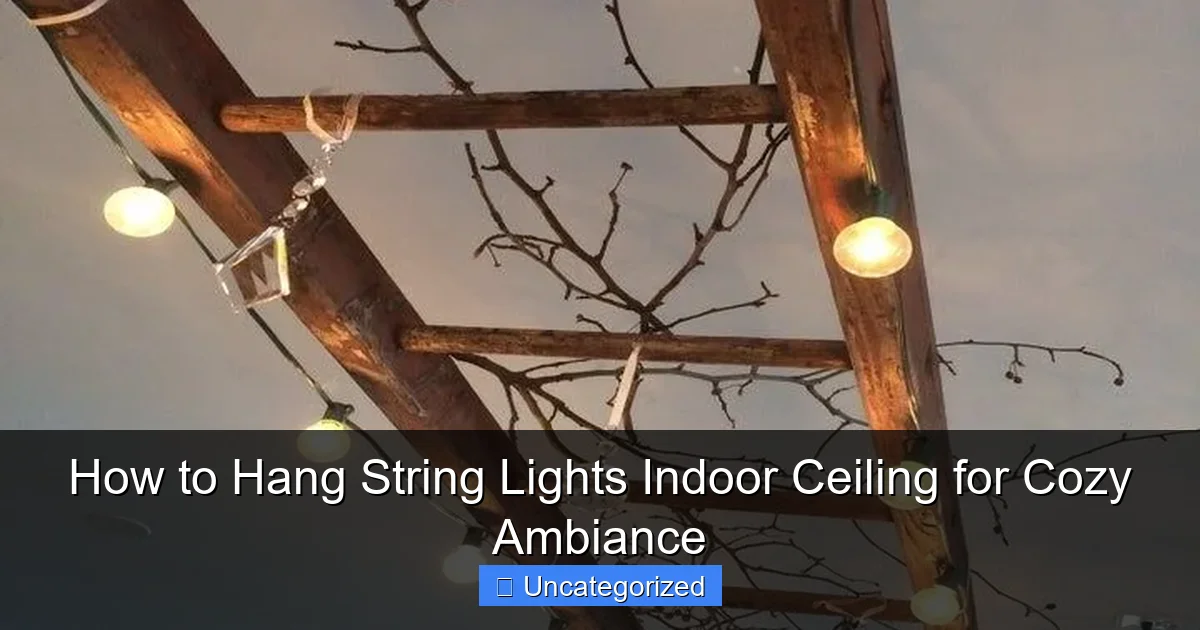 How to Hang String Lights Indoor Ceiling for Cozy Ambiance