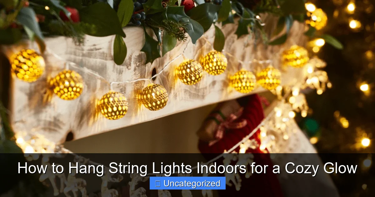 How to Hang String Lights Indoors for a Cozy Glow