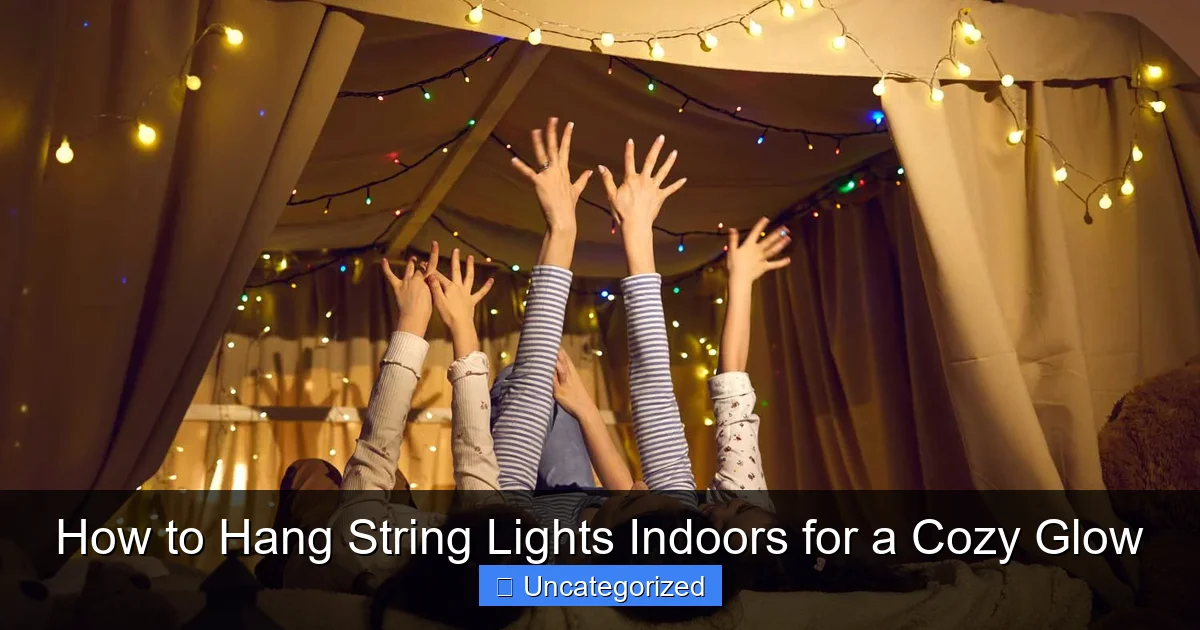 How to Hang String Lights Indoors for a Cozy Glow