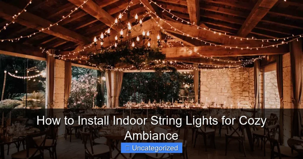 How to Install Indoor String Lights for Cozy Ambiance