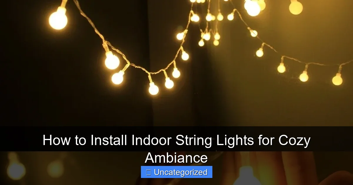 How to Install Indoor String Lights for Cozy Ambiance
