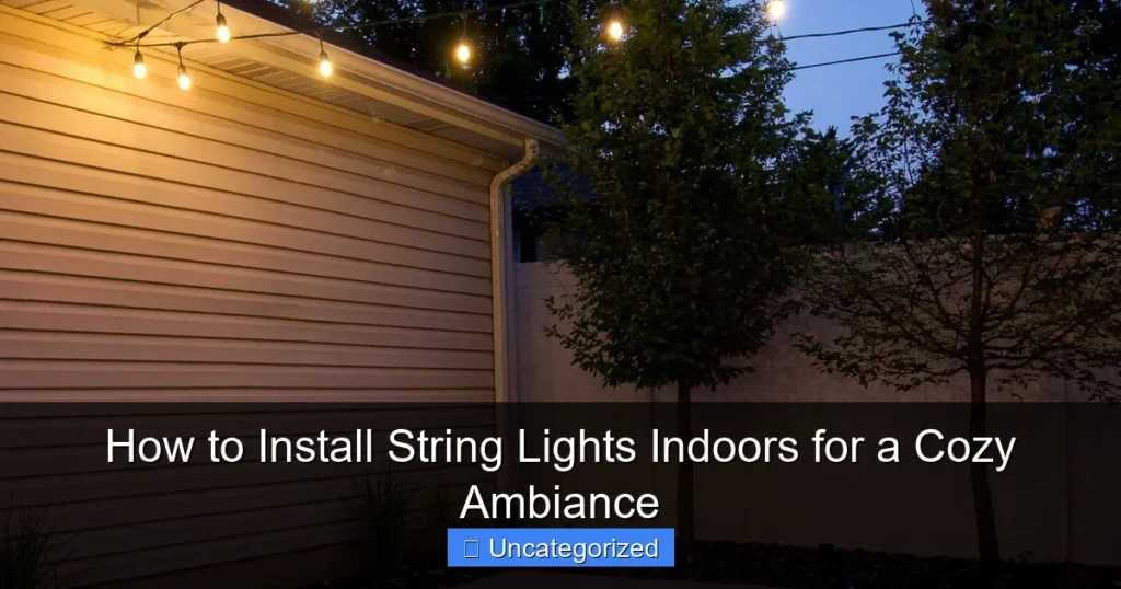 How to Install String Lights Indoors for a Cozy Ambiance