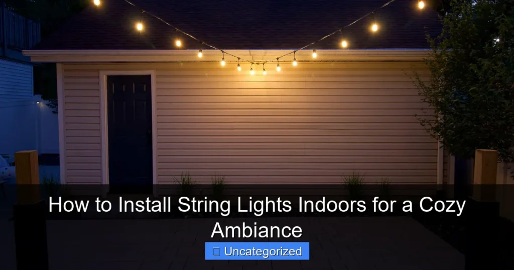 How to Install String Lights Indoors for a Cozy Ambiance
