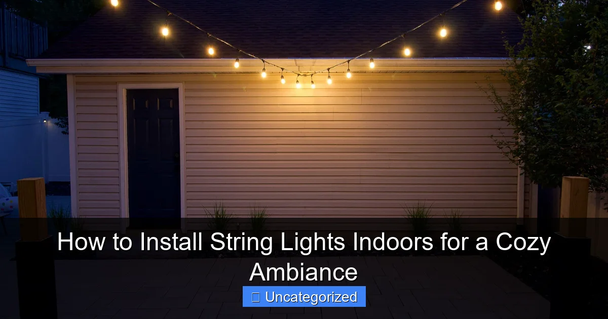 How to Install String Lights Indoors for a Cozy Ambiance