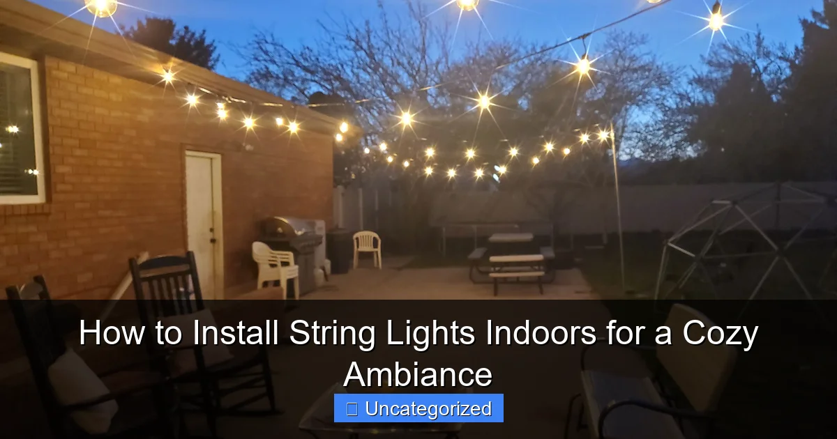 How to Install String Lights Indoors for a Cozy Ambiance
