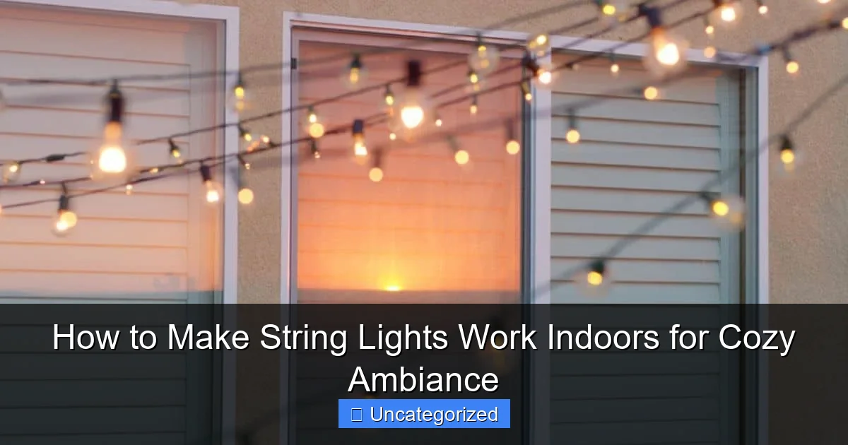 How to Make String Lights Work Indoors for Cozy Ambiance