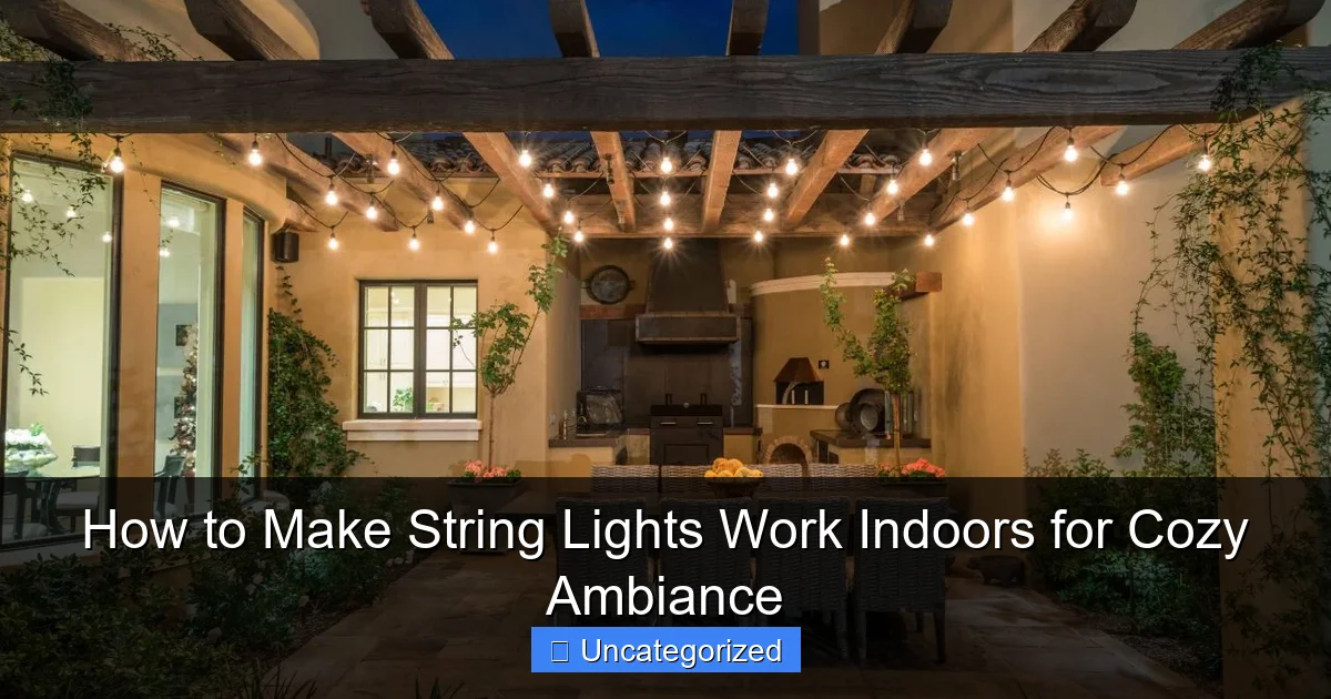 How to Make String Lights Work Indoors for Cozy Ambiance