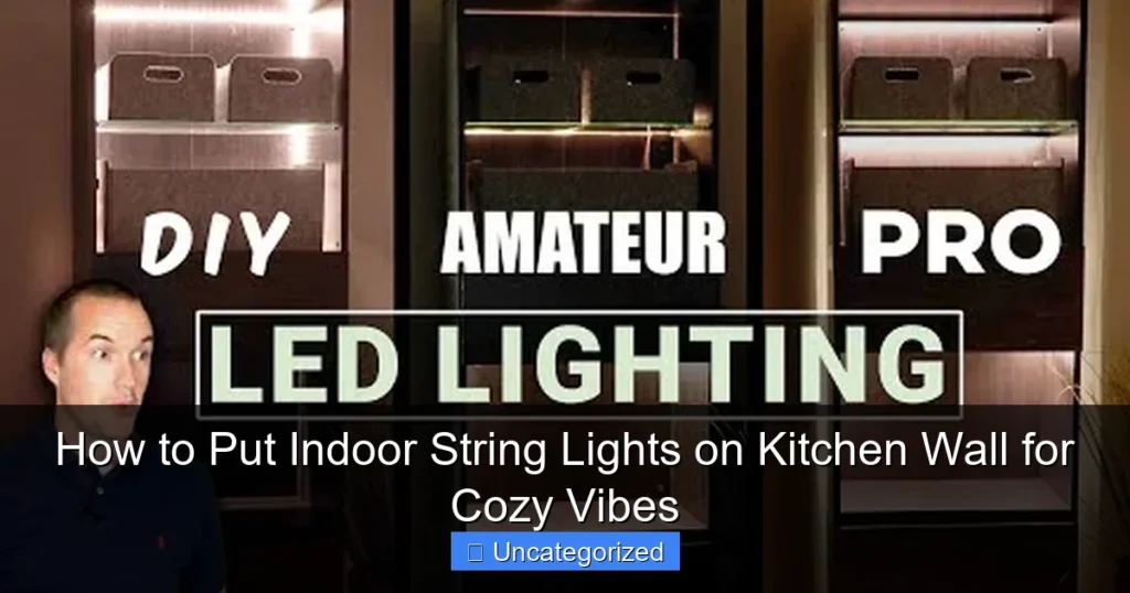 How to Put Indoor String Lights on Kitchen Wall for Cozy Vibes