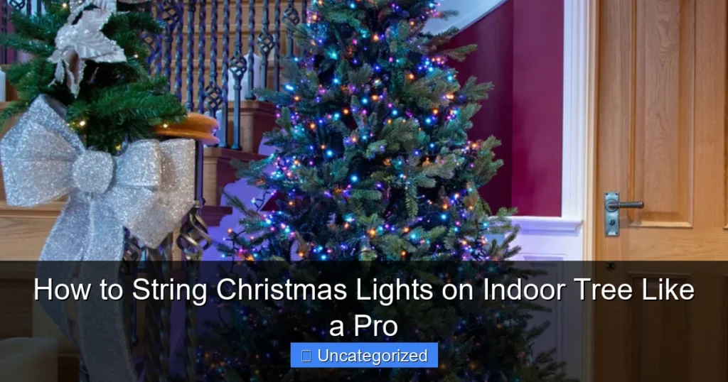 How to String Christmas Lights on Indoor Tree Like a Pro