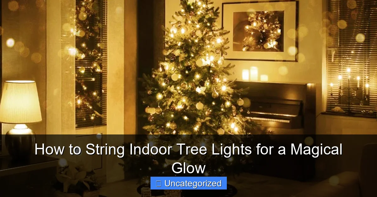 How to String Indoor Tree Lights for a Magical Glow