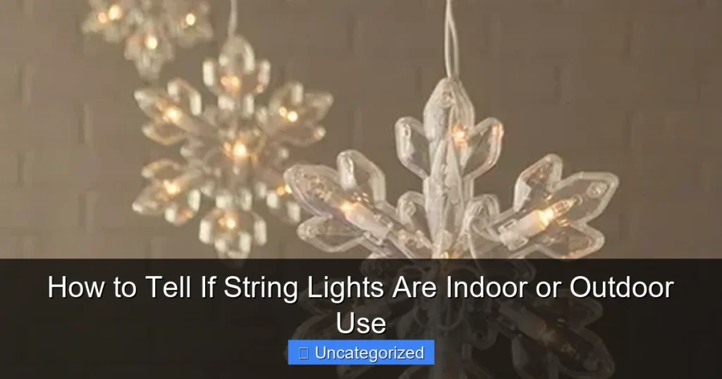 How to Tell If String Lights Are Indoor or Outdoor Use