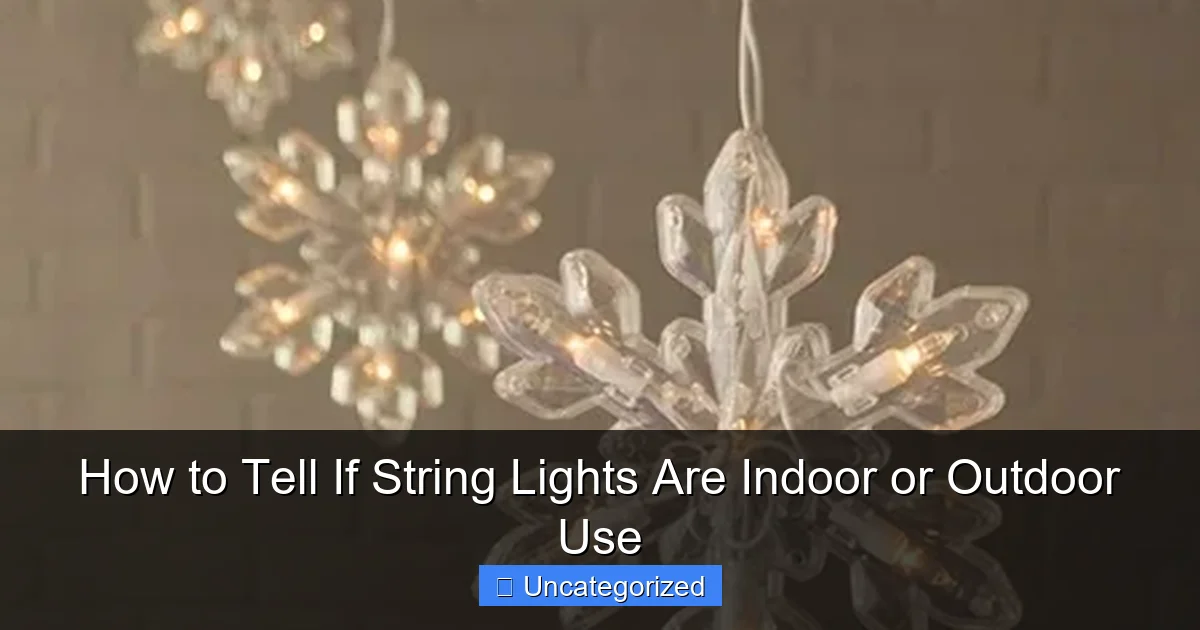How to Tell If String Lights Are Indoor or Outdoor Use