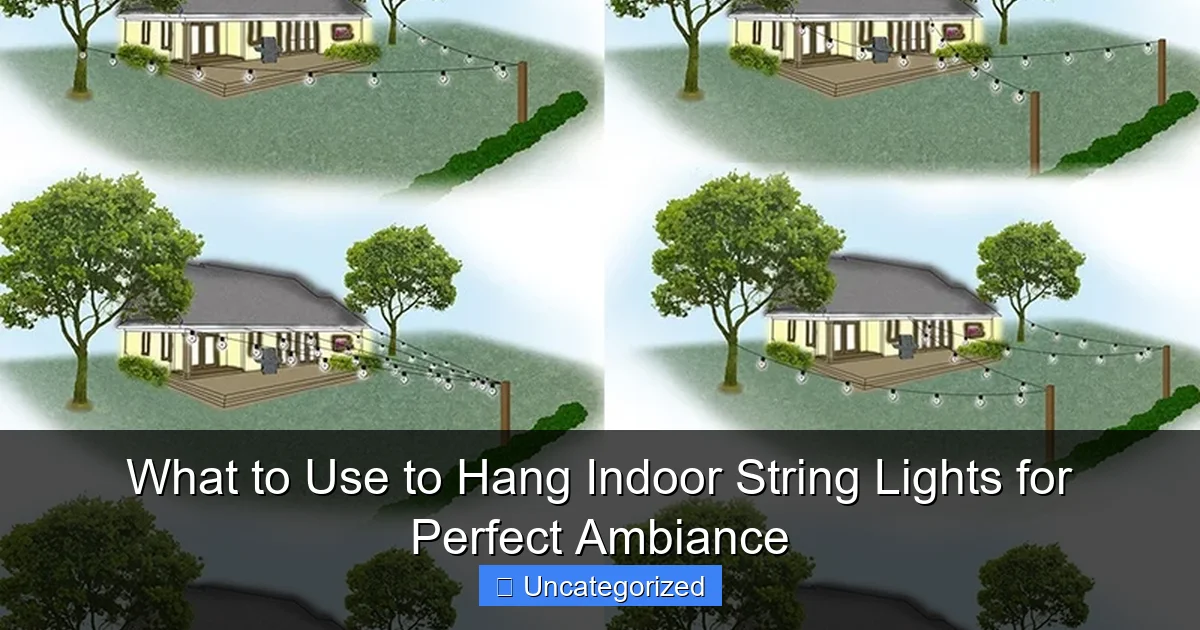 What to Use to Hang Indoor String Lights for Perfect Ambiance