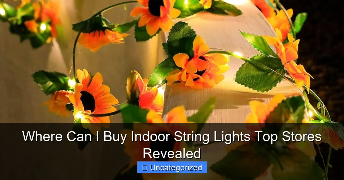 Where Can I Buy Indoor String Lights Top Stores Revealed