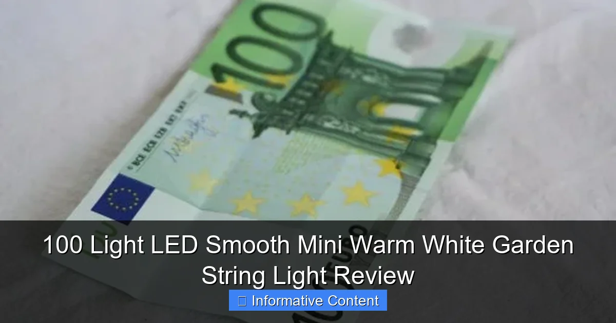 100 Light LED Smooth Mini Warm White Garden String Light Review