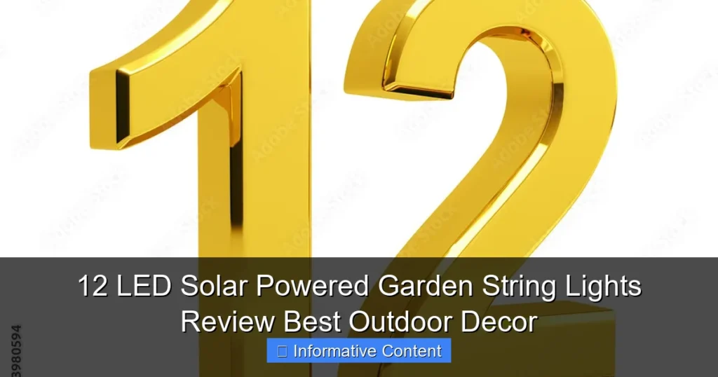 12 LED Solar Powered Garden String Lights Review Best Outdoor Decor