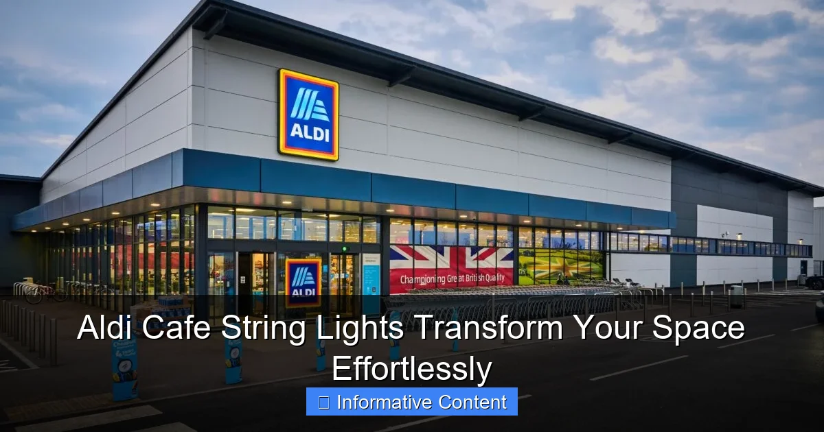 Aldi Cafe String Lights Transform Your Space Effortlessly