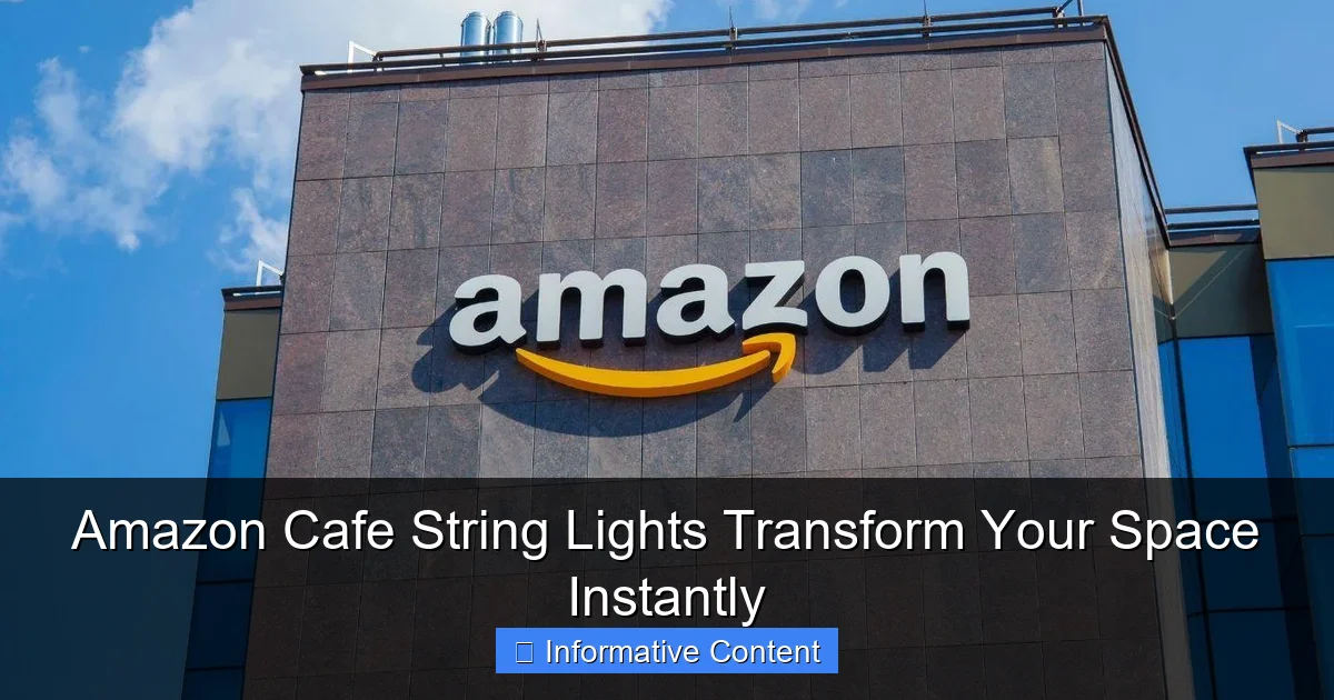 Amazon Cafe String Lights Transform Your Space Instantly
