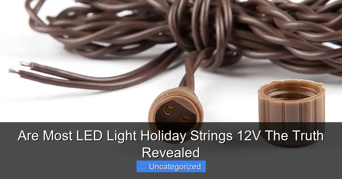 Are Most LED Light Holiday Strings 12V The Truth Revealed