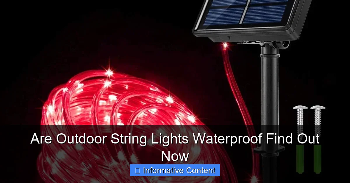 Are Outdoor String Lights Waterproof Find Out Now