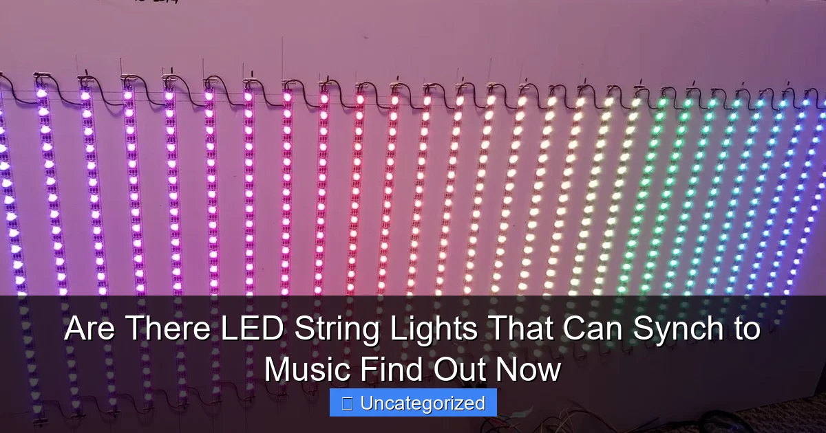 Are There LED String Lights That Can Synch to Music Find Out Now