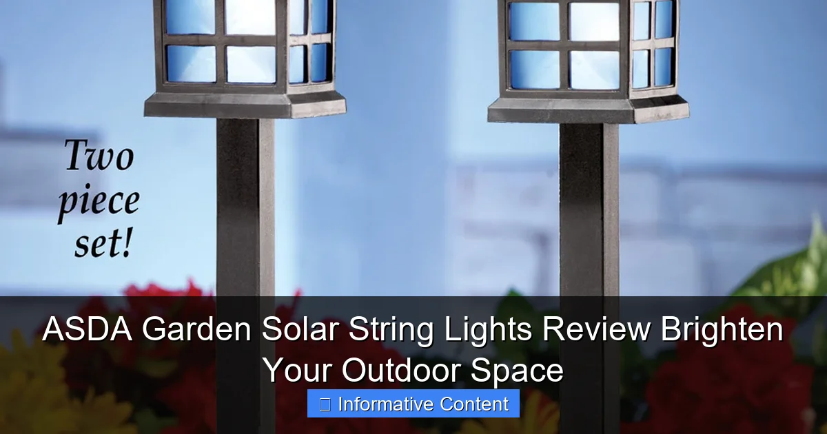 ASDA Garden Solar String Lights Review Brighten Your Outdoor Space