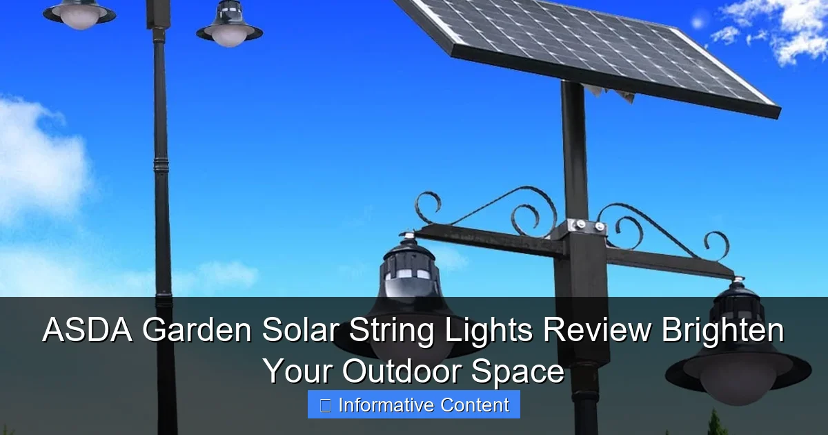 ASDA Garden Solar String Lights Review Brighten Your Outdoor Space